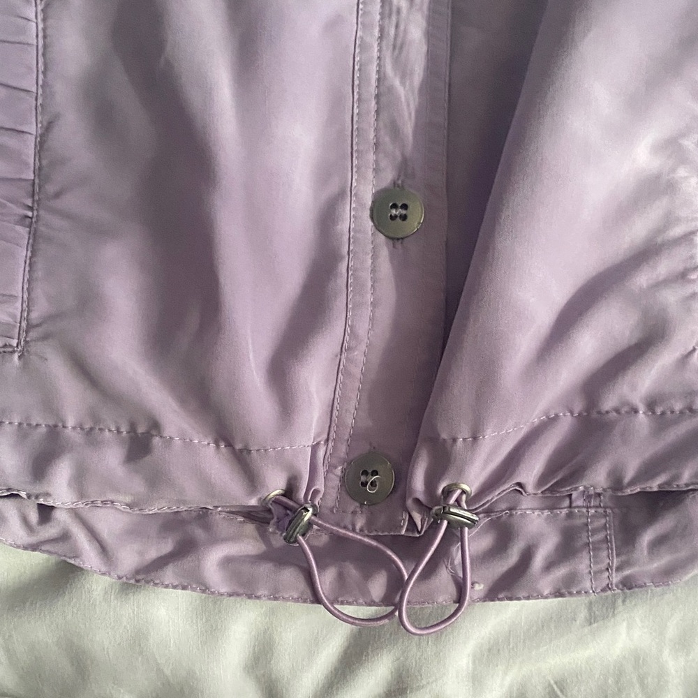 Chico's lavender Button-Front Utility Jacket - Picture 14 of 15